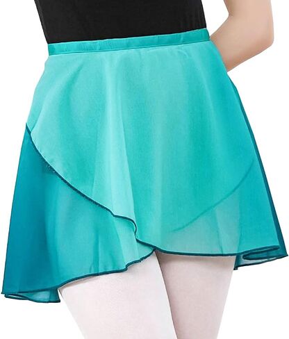 Women Sheer Chiffon Wrap Over Scarf Mini Ballet Skirts for Ballerina Dancer Classes Practise Performance in Saudi Arabia