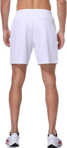 شورت HISKYWIN الرجالي للجري سريع الجفاف مقاس 7 بوصات شورت شبكي للركض مع جيوب بسحاب in Kuwait