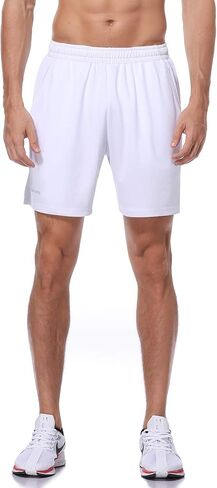 شورت HISKYWIN الرجالي للجري سريع الجفاف مقاس 7 بوصات شورت شبكي للركض مع جيوب بسحاب in Kuwait