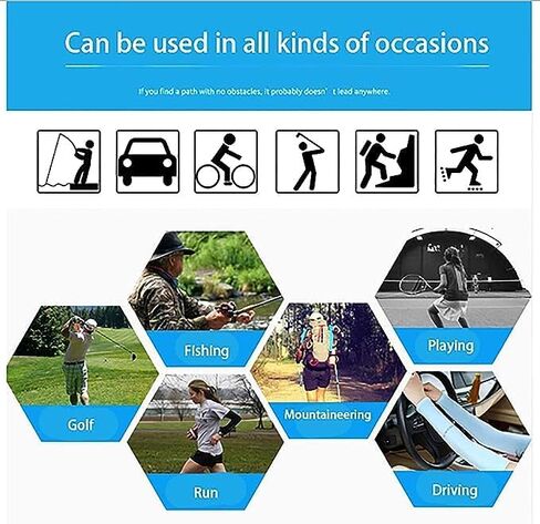 GREENPORT Unisex Cover Arm Sleeve Glove with Thumb Hole, for Driving/Riding/Sports & Outdoor Activities BEIGE Protection. in Kuwait