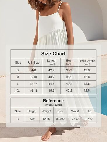 LCRRRN Womens Summer Dresses 2023 Loose Sleeveless Spaghetti Strap Asymmetric Tiered Maxi Dress in Kuwait