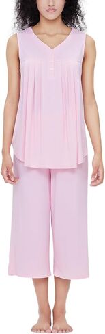 GYS Women's Pajama Set - Sleeveless Tank Top Pajamas for Women Capri Pajamas Summer Pjs in Saudi Arabia