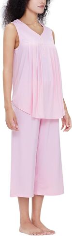 GYS Women's Pajama Set - Sleeveless Tank Top Pajamas for Women Capri Pajamas Summer Pjs in Saudi Arabia