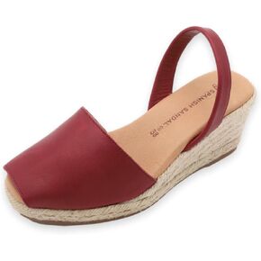 Espadrilles Wedges for Women, Dressy Soft Leather Peep Toe Womens Espadrille Sandals, Comfortable Casual Summer Slip On in Saudi Arabia