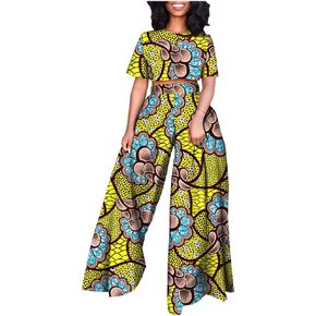Tracksuit Set for Women African Print Tops and Ankara Pants Plus Size Dashiki Clothing Tracksuit Outfits Wax Cotton