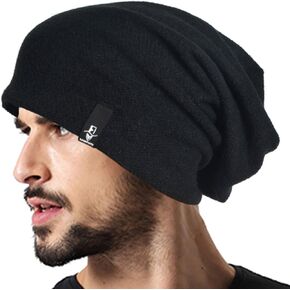 VECRY Mens Slouchy Beanie Knit Skull Cap Long Baggy Hip-hop Winter Summer Hat B305 in Kuwait