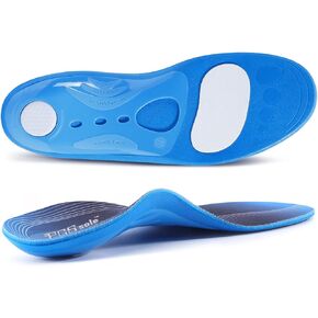 بي سي اس سول نعال داخلية لدعم قوس القدم العالي لتقويم العظام، حشوة جل مريحة للاقدام المسطحة والتهاب اللفافة الاخمصية والام القدم وآلام الكعب وآلام مشط القدم والكب الزائد للرجال والنساء (24 سم) in Kuwait