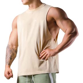 Magiftbox Cotton Gym Muscle Tank Tops تجريب رياضي بلا أكمام بلوزات للرجال T67