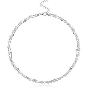 Mosako Boho Beaded Choker Necklace Chain Short Necklaces Jewelry for Women and Girls in Saudi Arabia