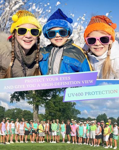 Dwenarry 12 Pack Neon Party Sunglasses Bulk Retro Sunglasses Party Favors 80s Trendy Sunglasses for Adults… in Saudi Arabia