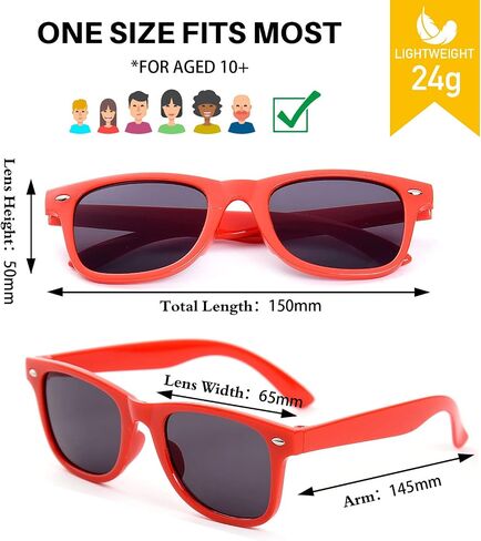 Dwenarry 12 Pack Neon Party Sunglasses Bulk Retro Sunglasses Party Favors 80s Trendy Sunglasses for Adults… in Saudi Arabia