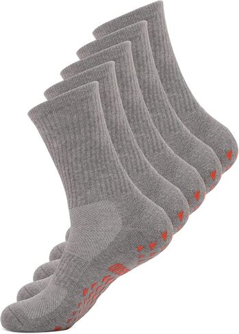 Soccer Socks Men Non Slip Grip Socks Soccer Athletic Socks for Football Basketball Volleyball 5 Pairs in Kuwait