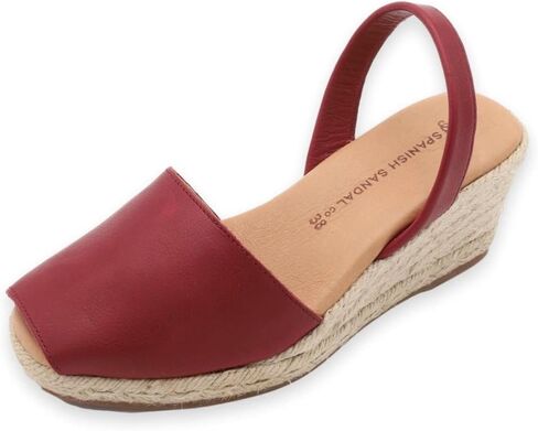 Espadrilles Wedges for Women, Dressy Soft Leather Peep Toe Womens Espadrille Sandals, Comfortable Casual Summer Slip On in Saudi Arabia