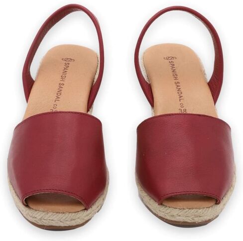 Espadrilles Wedges for Women, Dressy Soft Leather Peep Toe Womens Espadrille Sandals, Comfortable Casual Summer Slip On in Saudi Arabia