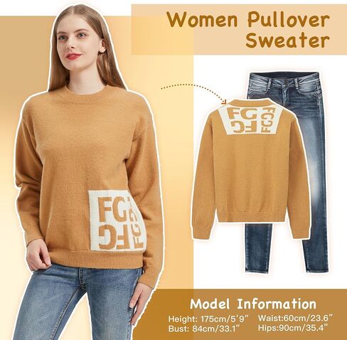 سترة نسائية بأكمام طويلة وياقة مستديرة، وسترات صوفية ناعمة بمقاس كلاسيكي in Kuwait