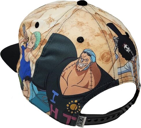 Ripple Junction One Piece Anime 5 Panel منظم مسطح بيل Snapback قبعة قابلة للتعديل للرجال والنساء مرخصة رسميًا in Saudi Arabia