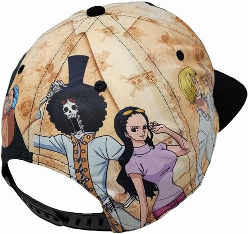Ripple Junction One Piece Anime 5 Panel منظم مسطح بيل Snapback قبعة قابلة للتعديل للرجال والنساء مرخصة رسميًا in Saudi Arabia
