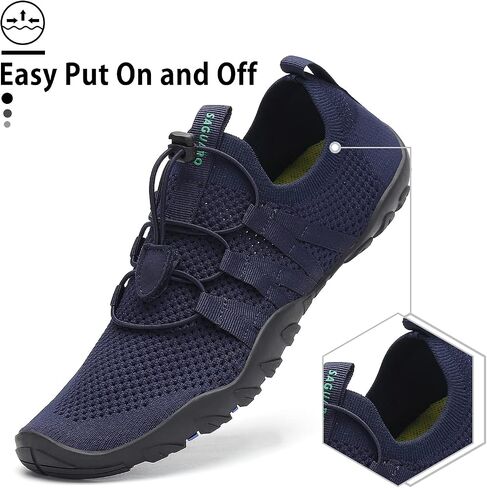 Mishansha Water Shoes for Women Men, Quick-Dry Barefoot Swim Shoes | Non-Slip Aqua Shoes with Drainage Holes, Breathable, Lightweight, for Beach, Pool, River Boating, Yoga, Walking in Saudi Arabia