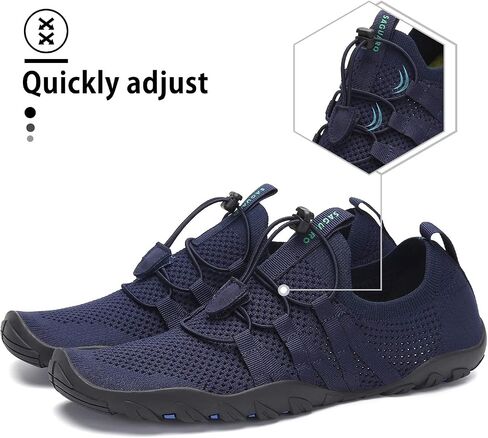 Mishansha Water Shoes for Women Men, Quick-Dry Barefoot Swim Shoes | Non-Slip Aqua Shoes with Drainage Holes, Breathable, Lightweight, for Beach, Pool, River Boating, Yoga, Walking in Saudi Arabia
