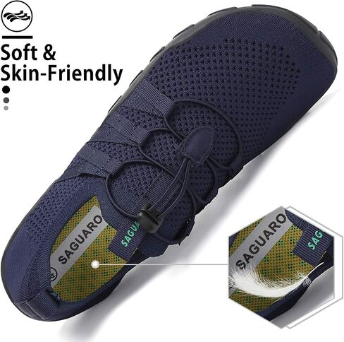 Mishansha Water Shoes for Women Men, Quick-Dry Barefoot Swim Shoes | Non-Slip Aqua Shoes with Drainage Holes, Breathable, Lightweight, for Beach, Pool, River Boating, Yoga, Walking in Saudi Arabia