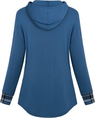 سترة نسائية من Unixseque بأكمام طويلة وغطاء للرأس وياقة على شكل حرف V وزر وقلنسوة in Kuwait