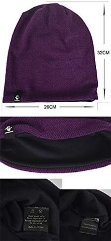 VECRY Mens Slouchy Beanie Knit Skull Cap Long Baggy Hip-hop Winter Summer Hat B305 in Kuwait