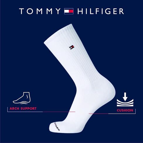 Tommy Hilfiger Men’s Athletic Socks – Cushion Crew Socks (6 Pack) in Kuwait