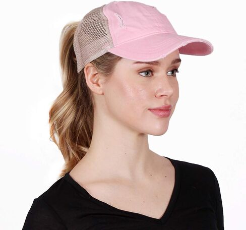 Ponyflo Mesh Back Ponytail and Messy Bun Ponycap with Full Back Opening in Saudi Arabia