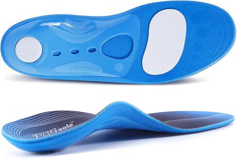 بي سي اس سول نعال داخلية لدعم قوس القدم العالي لتقويم العظام، حشوة جل مريحة للاقدام المسطحة والتهاب اللفافة الاخمصية والام القدم وآلام الكعب وآلام مشط القدم والكب الزائد للرجال والنساء (24 سم) in Kuwait