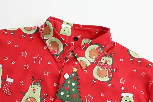 قمصان Pumwvls لعيد الميلاد للرجال، قمصان رجالية كاجوال بأكمام قصيرة وأزرار سفلية، قميص هاواي غير تقليدي in Kuwait