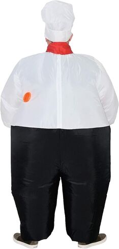 JYZCOS Inflatable Kitchen Cooking Chef Costume Blow Up Suit Fancy Dress in Saudi Arabia