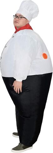 JYZCOS Inflatable Kitchen Cooking Chef Costume Blow Up Suit Fancy Dress in Saudi Arabia