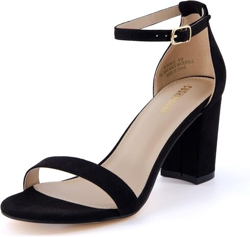 CUSHIONAIRE Women's Kimmie one band mid block heel sandal +Memory Foam, Wide Widths Available in Saudi Arabia