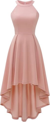 Dressystar فساتين كوكتيل صيفية للنساء بدون أكمام فستان وصيفة العروس Hi-Lo فستان رسمي للحفلات لضيوف الزفاف in Kuwait