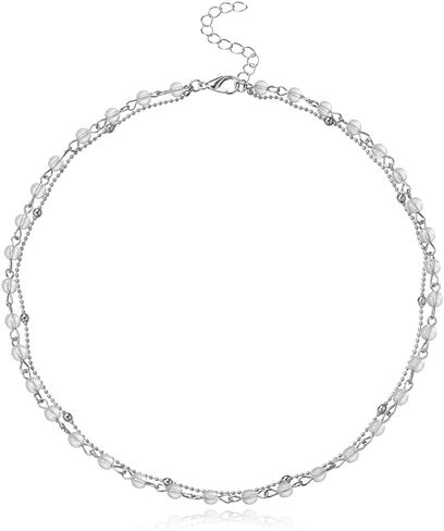 Mosako Boho Beaded Choker Necklace Chain Short Necklaces Jewelry for Women and Girls in Saudi Arabia