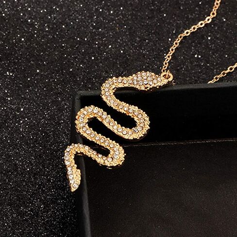 JczR.Y Dragon Necklace Pendant Dainty Rhinestone Dragon Necklace for Women Girls Halloween Domineering Neck Jewelry Gift in Saudi Arabia