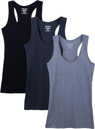 Caramel Cantina 3 Pack Cotton Racerback Tank Top in Saudi Arabia