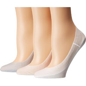 Sperry Women's Solid Cotton Laser Cut Liner Socks-3 Pair Pack-Soft and Lightweight