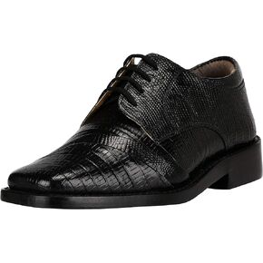 LIBERTYZENO Kids Walking Dress Shoes Genuine Leather Lace Up Crocodile/Lizard/EEL Print (Toddlers/Little Kids/Big Kids)