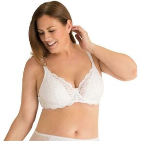 Leading Lady Ava Lace Padded Bra - Full Figure Bra With Underwire Support and Side Smoothing. Lightly Padded Bras For Women