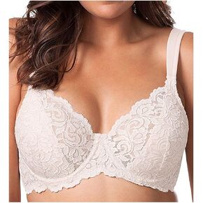 حمالة صدر مبطنة من الدانتيل من شركة Lead Lady Ava - حمالة صدر كاملة الشكل مع دعم Underwire وتنعيم الجانب. حمالات صدر مبطنة بشكل خفيف للنساء in Kuwait