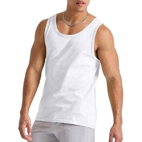 قميص Hanes Originals، 100% قطن للرجال، قميص بدون أكمام