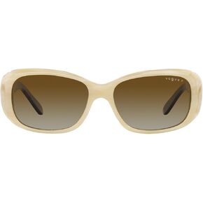 Vogue Eyewear Woman Sunglasses Dark Havana Frame, Polar Brown Gradient Lenses, 55MM