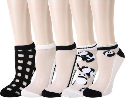 Benefeet Sox النساء الفتيات جوارب من النايلون شفافة شير الكاحل الجوارب شبكة رقيقة الجدة لطيف الدانتيل الجوارب انظر من خلال الجوارب واضحة in Saudi Arabia