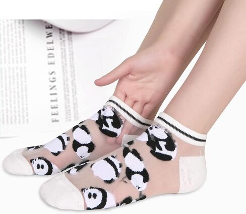 Benefeet Sox النساء الفتيات جوارب من النايلون شفافة شير الكاحل الجوارب شبكة رقيقة الجدة لطيف الدانتيل الجوارب انظر من خلال الجوارب واضحة in Saudi Arabia