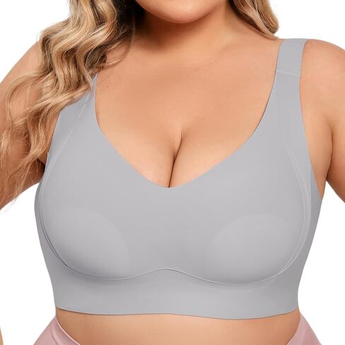 حمالات صدر Xcutting Wirefree للنساء بدون سلك تغطية كاملة من الخلف حمالات صدر ناعمة مبطنة بشكل خفيف حمالة صدر كلاسيكية يومية بدون خياطة in Kuwait