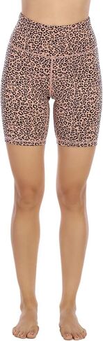 OVRUNS شورت راكب الدراجة النارية للنساء، شورت يوجا مقاوم للقرفصاء مع جيوب لممارسة التمارين الرياضية والجري in Kuwait