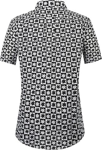 SSLR Womens Hawaiian Shirts Short Sleeve Blouses Casual Button Down Shirts for Women in Saudi Arabia
