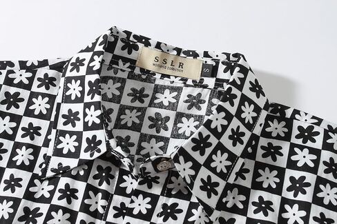 SSLR Womens Hawaiian Shirts Short Sleeve Blouses Casual Button Down Shirts for Women in Saudi Arabia