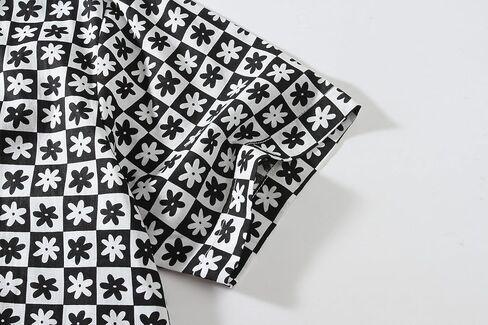 SSLR Womens Hawaiian Shirts Short Sleeve Blouses Casual Button Down Shirts for Women in Saudi Arabia